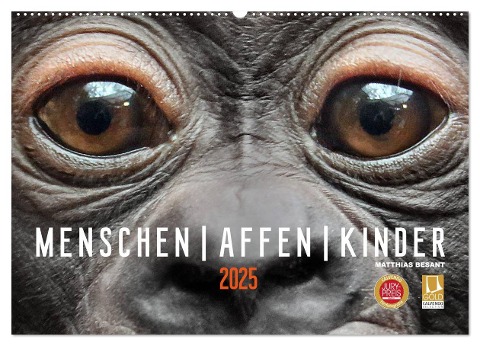 MENSCHEN-AFFEN-KINDER (Wandkalender 2025 DIN A2 quer), CALVENDO Monatskalender - Matthias Besant