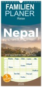 Familienplaner 2026 - Nepal - Eine bezaubernde Reise nach Asien. mit 5 Spalten (Wandkalender, 21 x 45 cm) CALVENDO - M. Scott