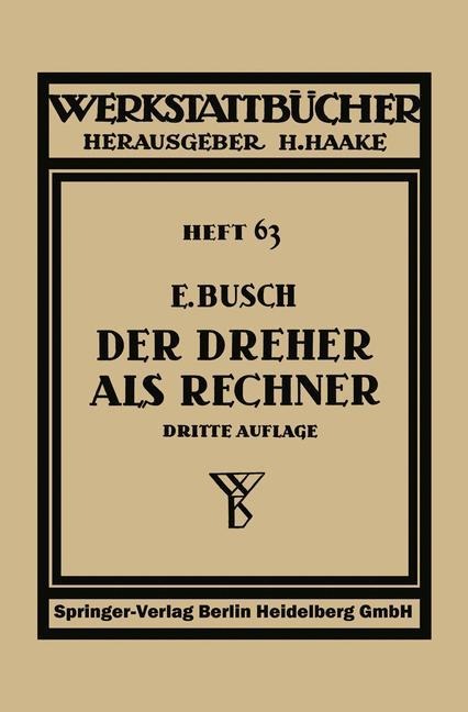 Der Dreher als Rechner - Ernst Busch