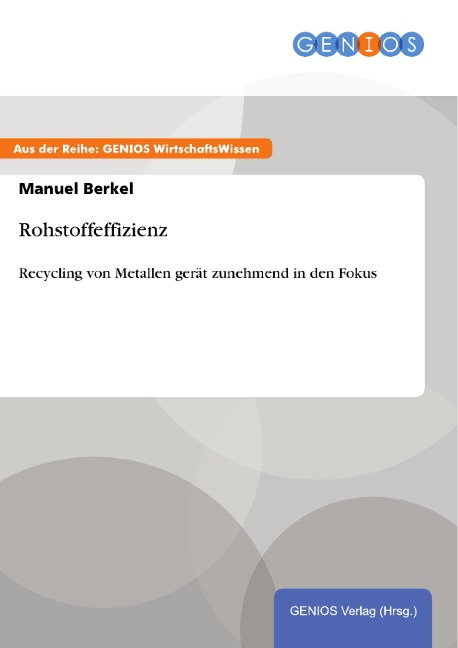 Rohstoffeffizienz - Manuel Berkel