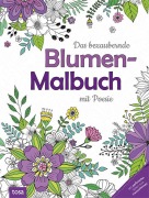 Cover-Bild zum Titel 'Das bezaubernde Blumen-Malbuch mit Poesie' von ''