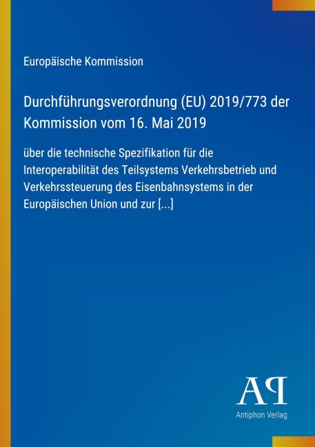 Durchführungsverordnung (EU) 2019/773 der Kommission vom 16. Mai 2019 - Europäische Kommission