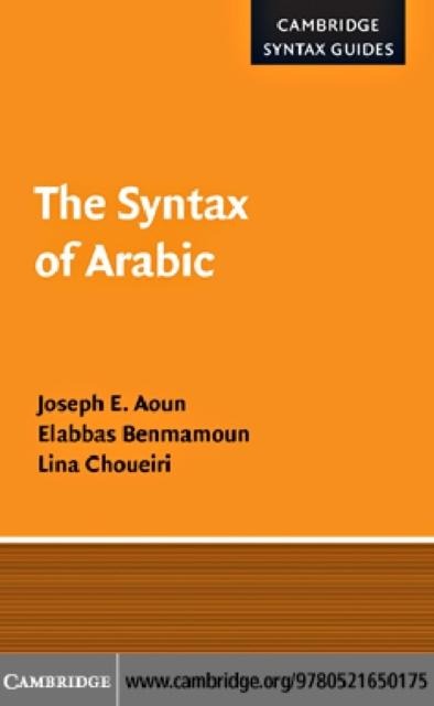 Syntax of Arabic - Joseph E. Aoun