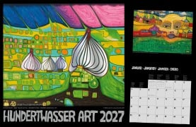 Cover-Bild zum Titel 'Hundertwasser Broschürenkalender Art 2027' von ''