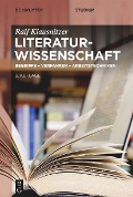 Cover-Bild zum Titel 'Literaturwissenschaft' von 'Ralf Klausnitzer'