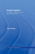 Cover-Bild zum Titel 'Proper English' von 'Tony Crowley'