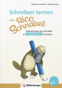 Cover-Bild zum Titel 'Schreiben lernen mit Rico Schnabel, Grundschrift' von 'Stefanie Drecktrah, Mareike Hahn'