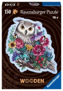 Cover-Bild zum Titel 'Ravensburger Puzzle 17511 - Geheimnisvolle Eule - 150 Teile Kontur-Holzpuzzle mit stabilen, individuellen Puzzleteilen und 15 kleinen Holzfiguren (Whimsies), für Kinder und Erwachsene ab 10 Jahren' von ''