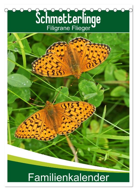Schmetterlinge: Filigrane Flieger / Familienkalender (Tischkalender 2025 DIN A5 hoch), CALVENDO Monatskalender - Karl-Hermann Althaus