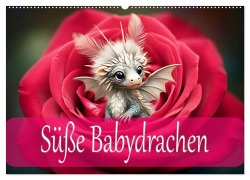 Cover-Bild zum Titel 'Süße Babydrachen (Wandkalender 2026 DIN A2 quer), CALVENDO Monatskalender' von 'Dusanka Djeric'