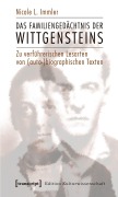 Cover-Bild zum Titel 'Das Familiengedächtnis der Wittgensteins' von 'Nicole L. Immler'