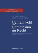 Cover-Bild zum Titel 'Gemeinwohl und Gemeinsinn im Recht' von ''