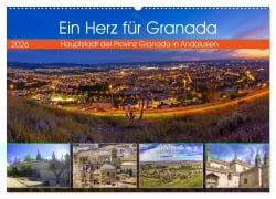 Cover-Bild zum Titel 'Ein Herz für Granada (Wandkalender 2026 DIN A2 quer), CALVENDO Monatskalender' von 'Christa Kramer'
