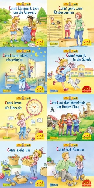Pixi-Box 300: Neue Abenteuer mit Conni (8 x 8 Exemplare) - Liane Schneider