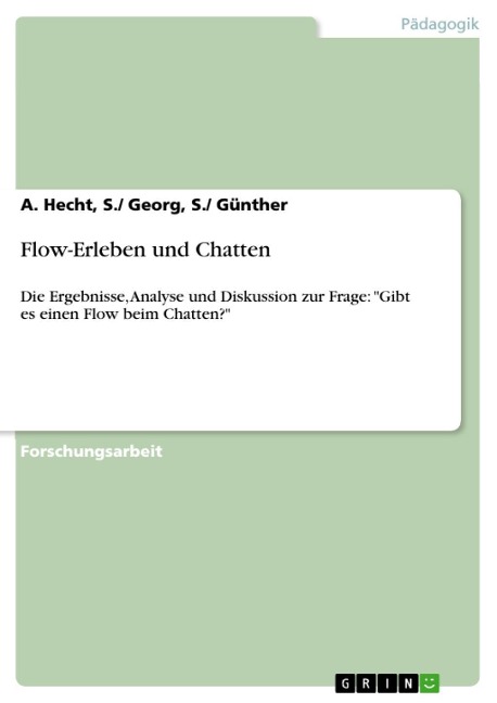 Flow-Erleben und Chatten - S. Georg Hecht
