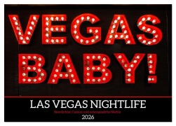 Cover-Bild zum Titel 'Las Vegas Nightlife - Neonlichter, Casinos und unvergessliche Nächte (Tischkalender 2026 DIN A5 quer), CALVENDO Monatskalender' von 'Michael Bihlmayer - Bihlmayer-MEDIA'