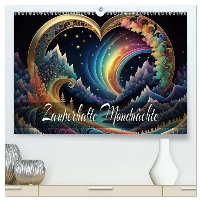 Zauberhafte Mondnächte (hochwertiger Premium Wandkalender 2026 DIN A2 quer), Kunstdruck in Hochglanz - Dusanka Djeric