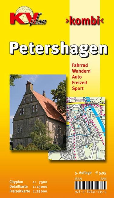 Petershagen, KVplan, Radkarte/Wanderkarte/Stadtplan, 1:25.000 / 1:15.000 / 1:7.500 - 