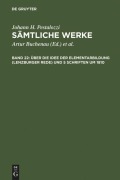 Cover-Bild zum Titel 'Über die Idee der Elementarbildung (Lenzburger Rede) und 5 Schriften um 1810' von ''