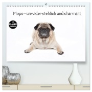 Mops - unwiderstehlich und charmant (hochwertiger Premium Wandkalender 2026 DIN A2 quer), Kunstdruck in Hochglanz - Fotodesign Verena Scholze