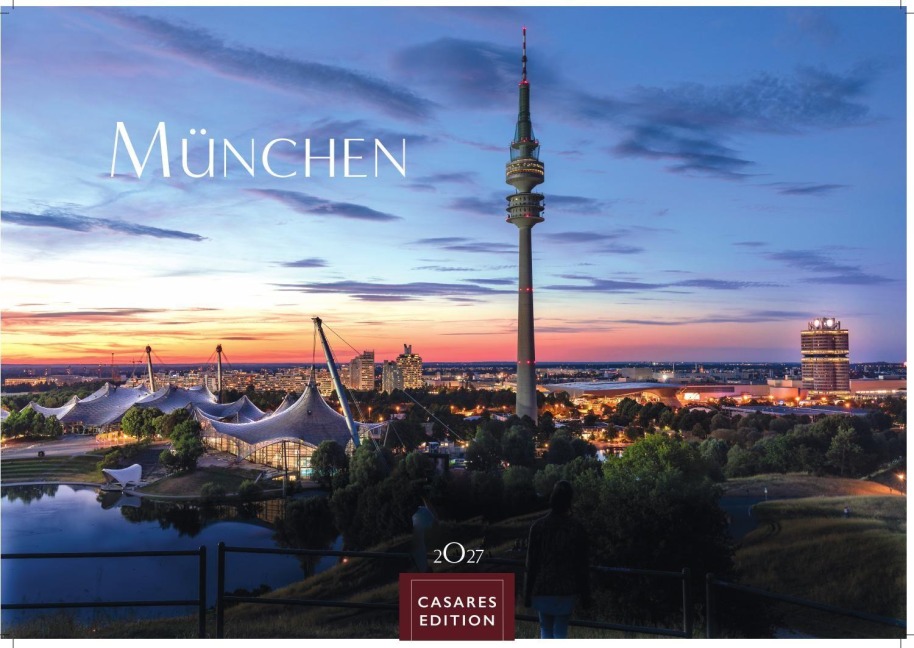 München Kalender 2027 - Wandkalender | Fotokalender Deutschland 24x35cm - faszinierende Ansichten von Marienplatz bis Alpenpanorama - 