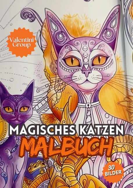 Magisches Katzen Malbuch für Kinder - - Clara Valentini