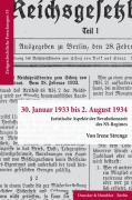Cover-Bild zum Titel '30. Januar 1933 bis 2. August 1934.' von 'Irene Strenge'