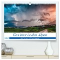 Gewitter in den Alpen (hochwertiger Premium Wandkalender 2024 DIN A2 quer), Kunstdruck in Hochglanz - Danijel Jovanovic