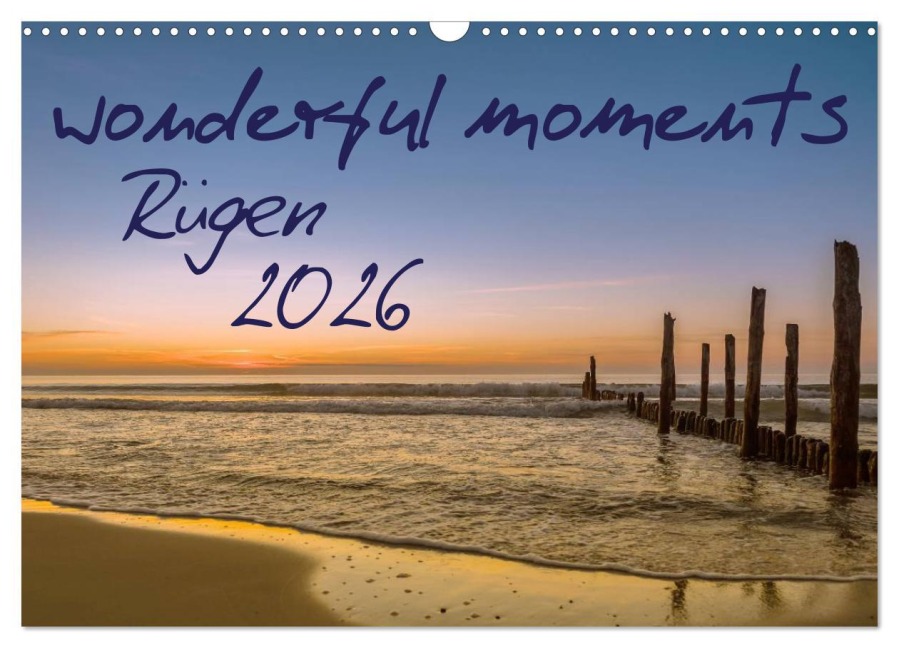 wonderful moments - Rügen 2026 (Wandkalender 2026 DIN A3 quer), CALVENDO Monatskalender - HeschFoto HeschFoto