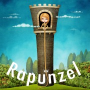 Cover-Bild zum Titel 'Rapunzel' von 'Brüder Grimm, Marianna Korsh'