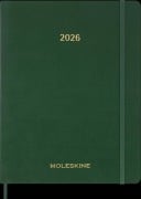 Cover-Bild zum Titel 'Moleskine 15 Monate Essential Wochenkalender 2025/2026, 1 Wo = 2 Seiten, vertikal, XXL, fester Einband, Myrtengrün' von ''