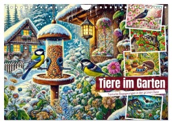 Cover-Bild zum Titel 'Tiere im Garten - Tierische Begegnungen in der grünen Oase (Wandkalender 2026 DIN A4 quer), CALVENDO Monatskalender' von 'Anja Frost'