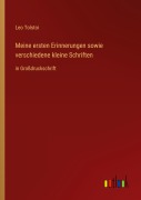 Cover-Bild zum Titel 'Meine ersten Erinnerungen sowie verschiedene kleine Schriften' von 'Leo Tolstoi'