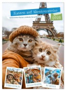 Cover-Bild zum Titel 'Katzen auf Abenteuerreise - Globetrotter-Katzen entdecke ferne Kulturen (Wandkalender 2026 DIN A2 hoch), CALVENDO Monatskalender' von 'Anja Frost'