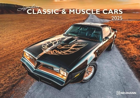 Legendary Classic & Muscle Cars 2025 - Wand-Kalender - Auto-Kalender - 42x29,7 - Oldtimer - 