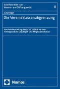 Cover-Bild zum Titel 'Die Vereinsklassenabgrenzung' von 'Julia Hilger'