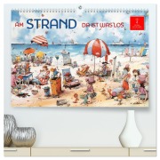 Cover-Bild zum Titel 'Am Strand da ist was los (hochwertiger Premium Wandkalender 2026 DIN A2 quer), Kunstdruck in Hochglanz' von 'Peter Roder'