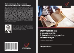 Cover-Bild zum Titel 'Optymalizacja dopasowania infrastruktury parku wiatrowego' von 'Olli Jakobsson'