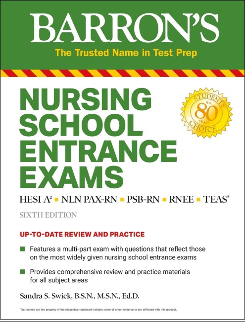 Nursing School Entrance Exams - Sandra S Swick, Rita R Callahan