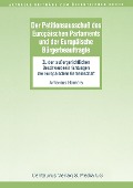 Cover-Bild zum Titel 'Der Petitionsausschuss des Europäischen Parlament und der Europäische Bürgerbeauftragte' von 'Antonius Hamers'