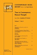 Cover-Bild zum Titel 'Time in Contemporary Musical Thought' von ''