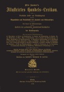 Cover-Bild zum Titel 'Illustrirtes Handels-Lexikon' von 'Otto Spamer's'