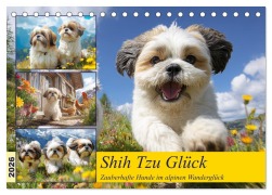 Shih Tzu Glück. Zauberhafte Hunde im alpinen Wanderglück (Tischkalender 2026 DIN A5 quer), CALVENDO Monatskalender - Rose Hurley