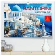 Santorini Inselträume (hochwertiger Premium Wandkalender 2026 DIN A2 quer), Kunstdruck in Hochglanz - Peter Roder