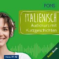 Cover-Bild zum Titel 'PONS Italienisch Audiokurs mit Kurzgeschichten' von 'Claudia Mencaroni, PONS-Redaktion, Beatrice Rovere-Fenati'