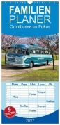 Cover-Bild zum Titel 'Familienplaner 2027 - Omnibusse im Fokus mit 5 Spalten (Wandkalender, 21 x 45 cm) CALVENDO' von 'Fischer Müller'