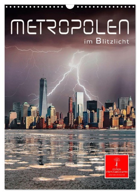 Metropolen im Blitzlicht (Wandkalender 2026 DIN A3 hoch), CALVENDO Monatskalender - Peter Roder