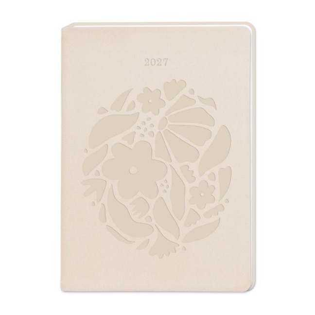 Terminplaner Lederlook 2027 Beige - 