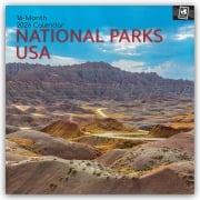 Cover-Bild zum Titel 'National Parks USA 2026 - 16-Monatskalender' von 'Gifted Stationery Co. Ltd'