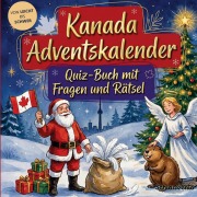 Cover-Bild zum Titel 'Kanada-Adventskalender: Quiz-Buch mit Fragen und Rätsel' von 'Schlauvento Interactive'